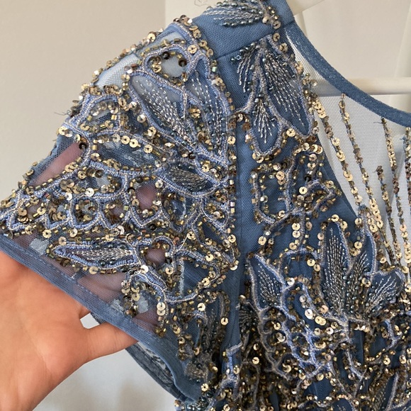 Light blue sequin dress - Picture 4 of 5